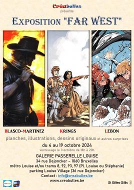 Affiche expo western oct 2024 blasco martinez krings et lebon 1