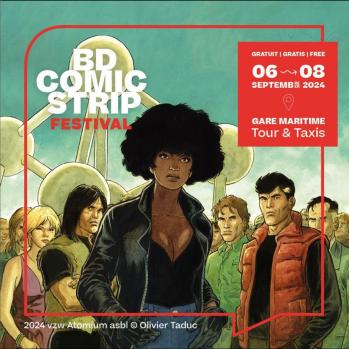 Bd comic strip festival 2024 affiche olivier taduc